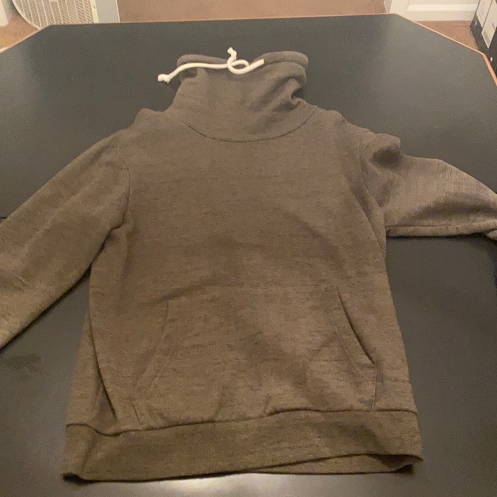 Army Green Turtleneck Hoodie